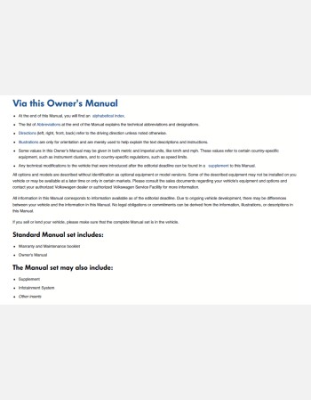 volkswagen tiguan 2018 owners manual